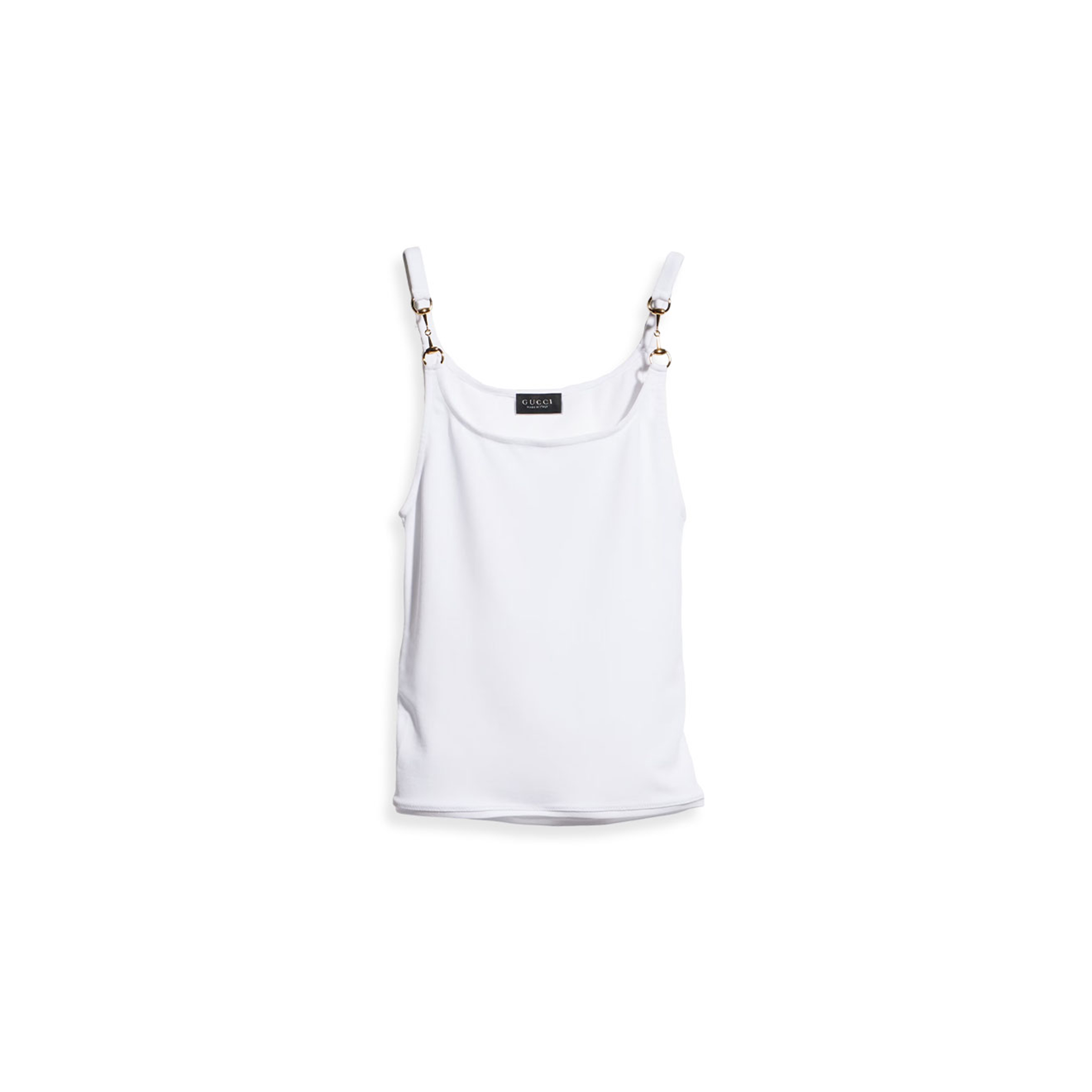 GUCCI VISCOSE CRÊPE JERSEY TOP WITH HORSEBIT 872686